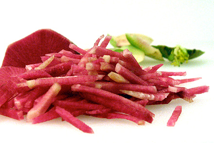 Shredded Watermelon Radish