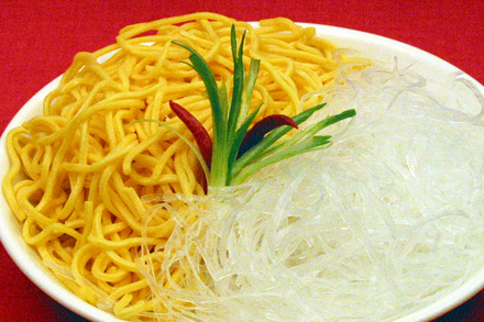 Gold and Silver Noodles Platter