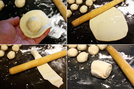 Rolling Chinese Puff Pastry